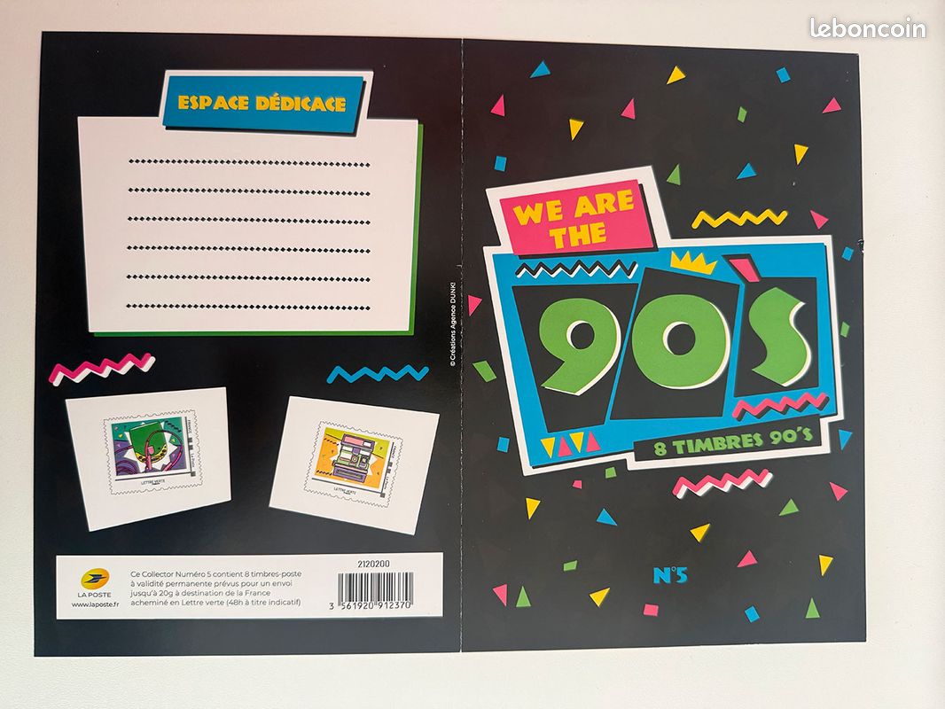 Timbres France 2020 Collector 8 timbres "90's" / Philatélie (image 2)