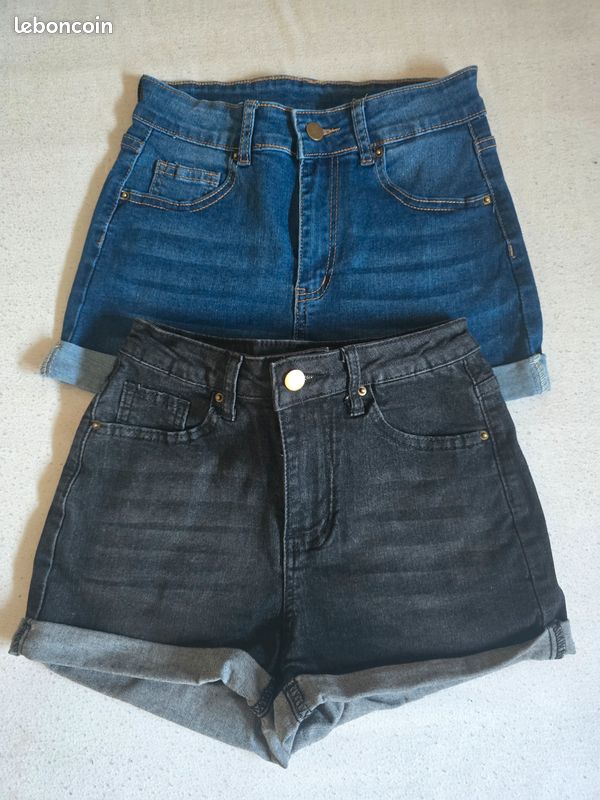 Lot 2 short en jean (image 1)