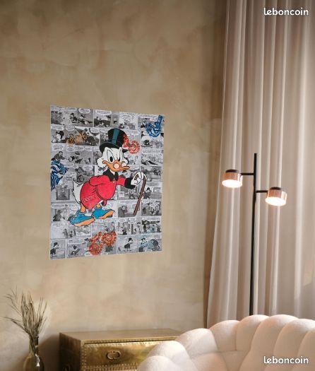 Tableau Picsou revisité pop art sur toile | Oeuvre Disney Artiste Tableau Picsou revisité pop art sur toile | Oeuvre Disney Artiste