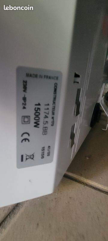 Radiateur à inertie 1500W Applimo (image 3)