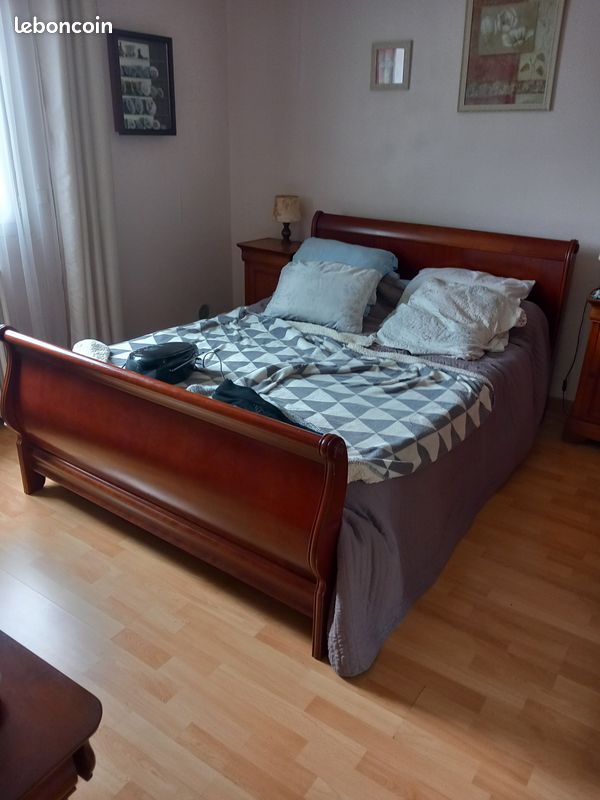 Chambre a coucher - Lit Armoire Commode 2 chevets (image 3)