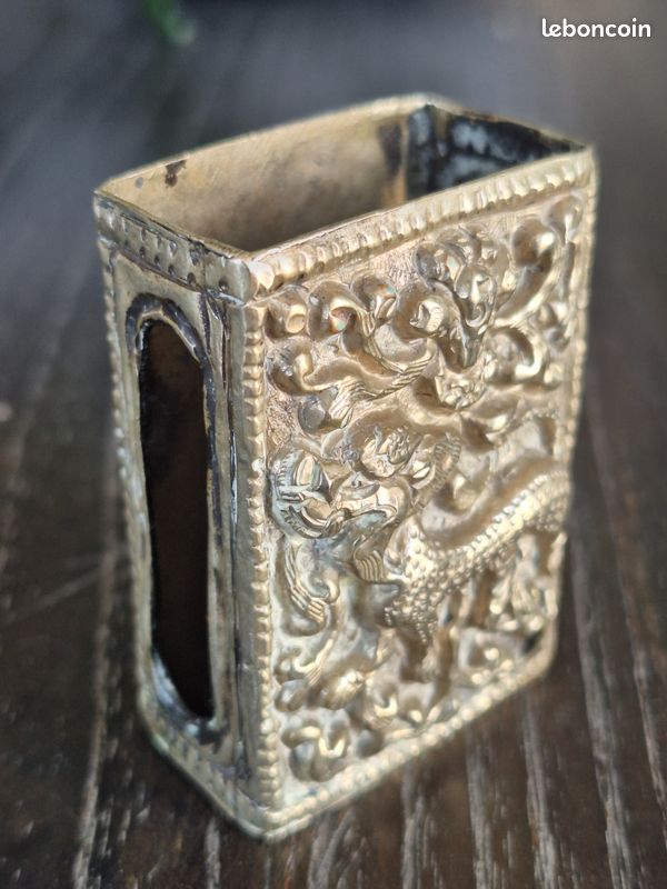 Ancien coffre fort à allumettes sterling fin 1800 12,5 g. 59,5 ... - eBay
