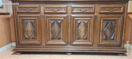 Enfilade en noyer style Louis XIII (image 13)