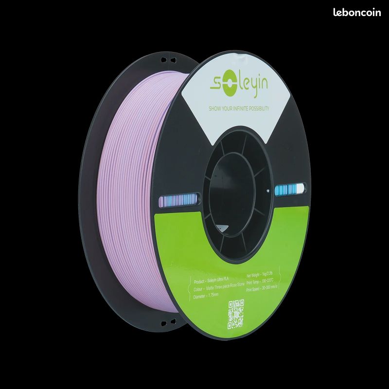 Bobine Creality Soleyin Ultra PLA 3D Printing - Matte Rose Stone (image 1)