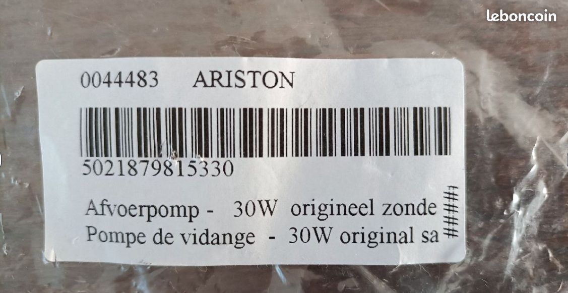 Pompe de vidange pour lave linge (image 2)
