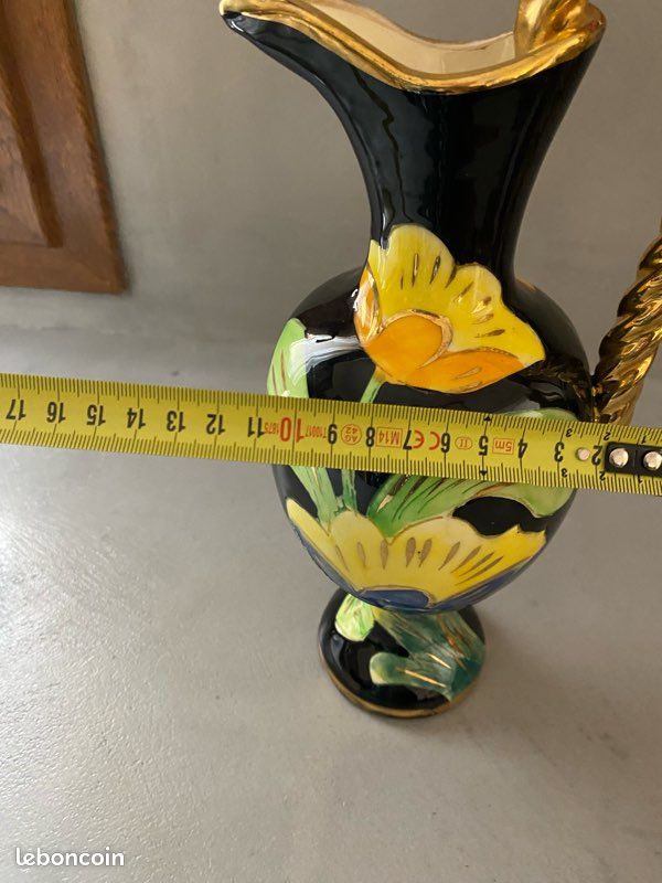 Coquetier Vintage En Céramique Noire Mate – Style Vallauris – Déco Rétro Unique