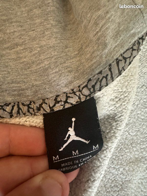 Sweat à capuche Jordan zippé gris (Jumpman brodé) (image 6)