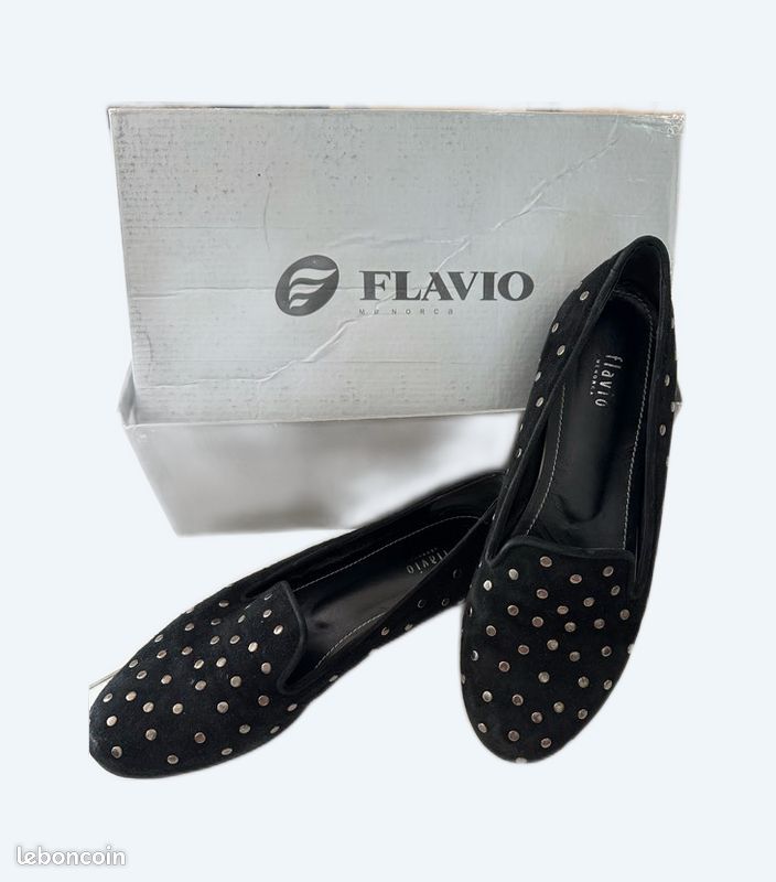 Ballerine noire FLÁVIO (image 1)