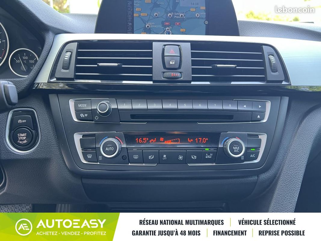 BMW Série 3 F30 318d 143 BVA Sport / GPS / Radars AR / Entretien à Jour (image 14)