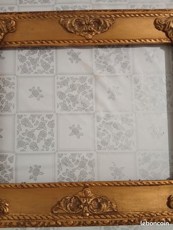 Cadre en bois doré style baroque (image 6)