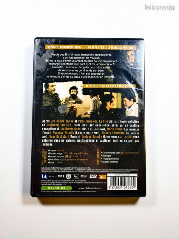 DVD La clef – Guillaume Canet, Vanessa Paradis – Guillaume Nicloux (image 2)