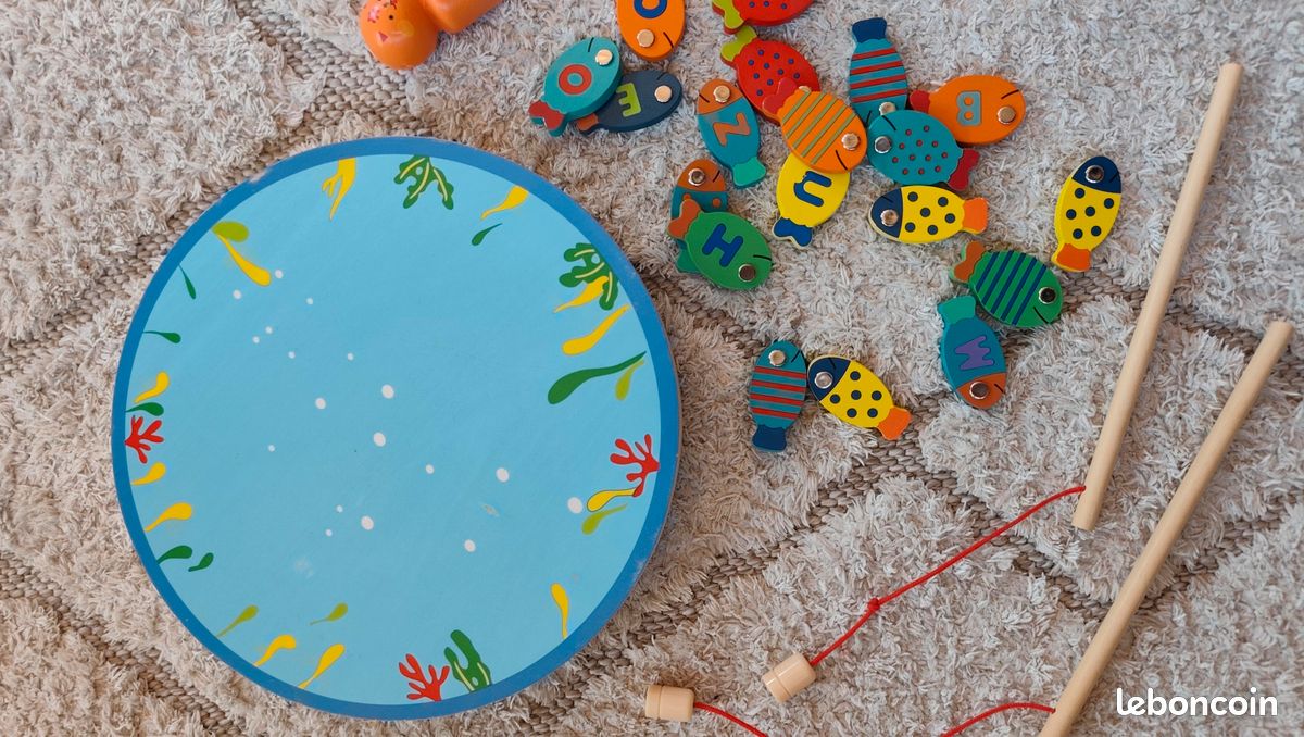 Jeu magnétique de pêche aux poissons pour enfants (image 1)