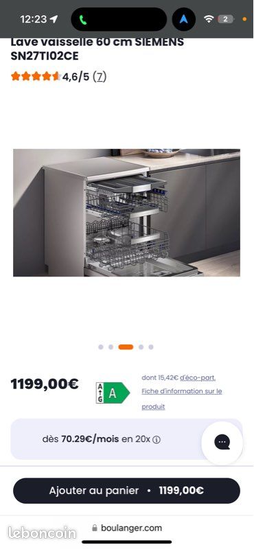 Lave vaisselle Siemens neuf SOUS GARANTIE (image 4)