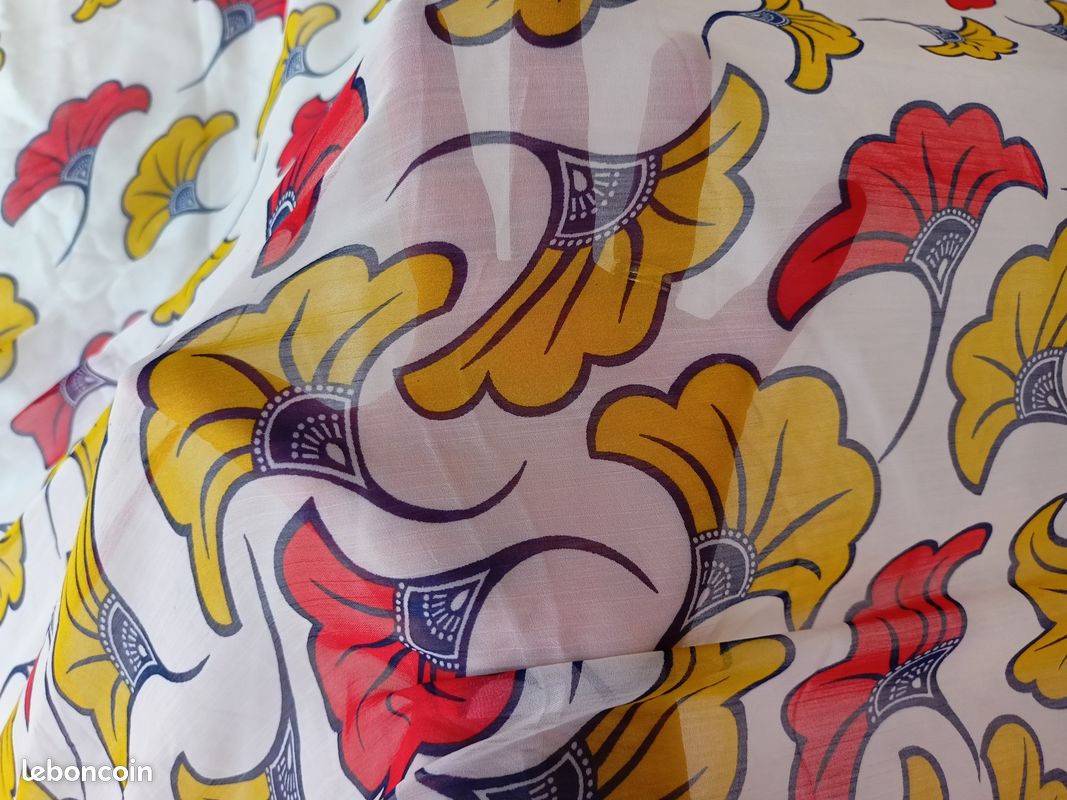 Tissu Wax fadiwax africain NEUF 6 yards Fleurs de mariage (image 9)