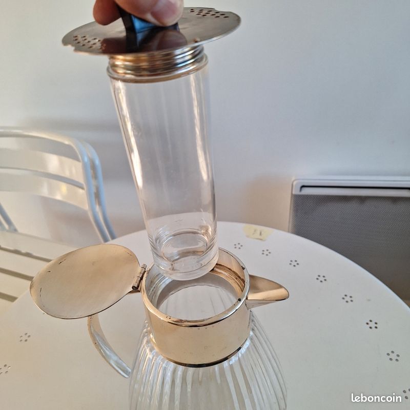 Carafe à Orangeade Vintage Des Années 50 - Verre Transparent