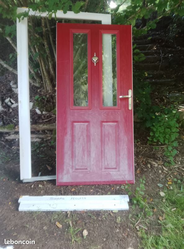 External pvc door with frame (image 1)
