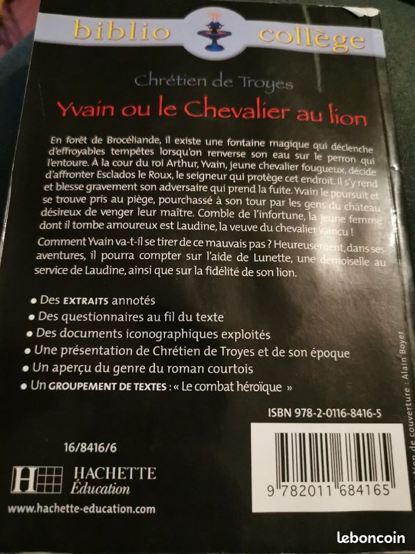 Livre yvain ou le chevalier au lion (image 3)