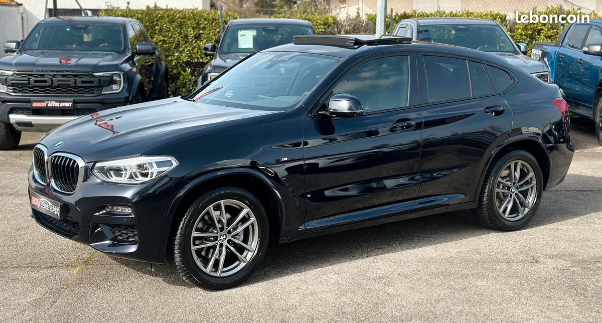 Bmw X4 XDRIVE 20D 190CV FINITION M-SPORT BVA8 GPS APPLE CARPLAY + TOIT OUVRANT + CAMERA DE RECUL 360 + ATTELAGE (image 1)