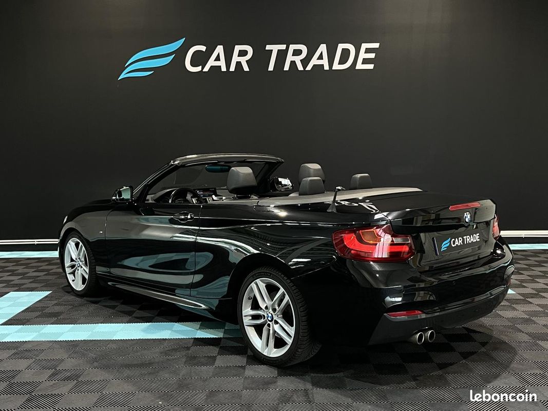 BMW SERIE 2 220i Cabriolet - BVA - M Sport - SUIVI COMPLET - CAMERA DE RECUL - CARPLAY (image 3)