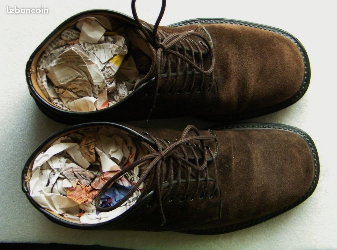 Bottes Minelli En Cuir Marron Foncé - Taille 41 - Très Bon état - Style Cavalier