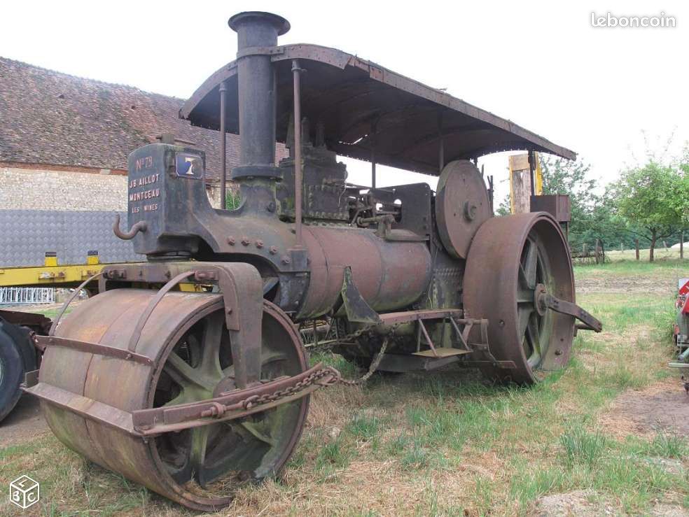 ROULEAU A VAPEUR 1909 - Machine - tracteur ancien (image 2)