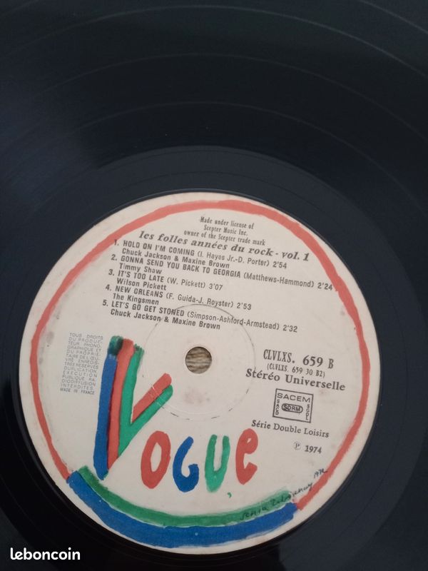Vinyle 33T Les folles années du rock double album (image 9)