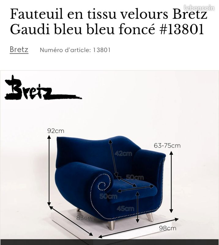 Fauteuil gaudi BRETZ (image 5)