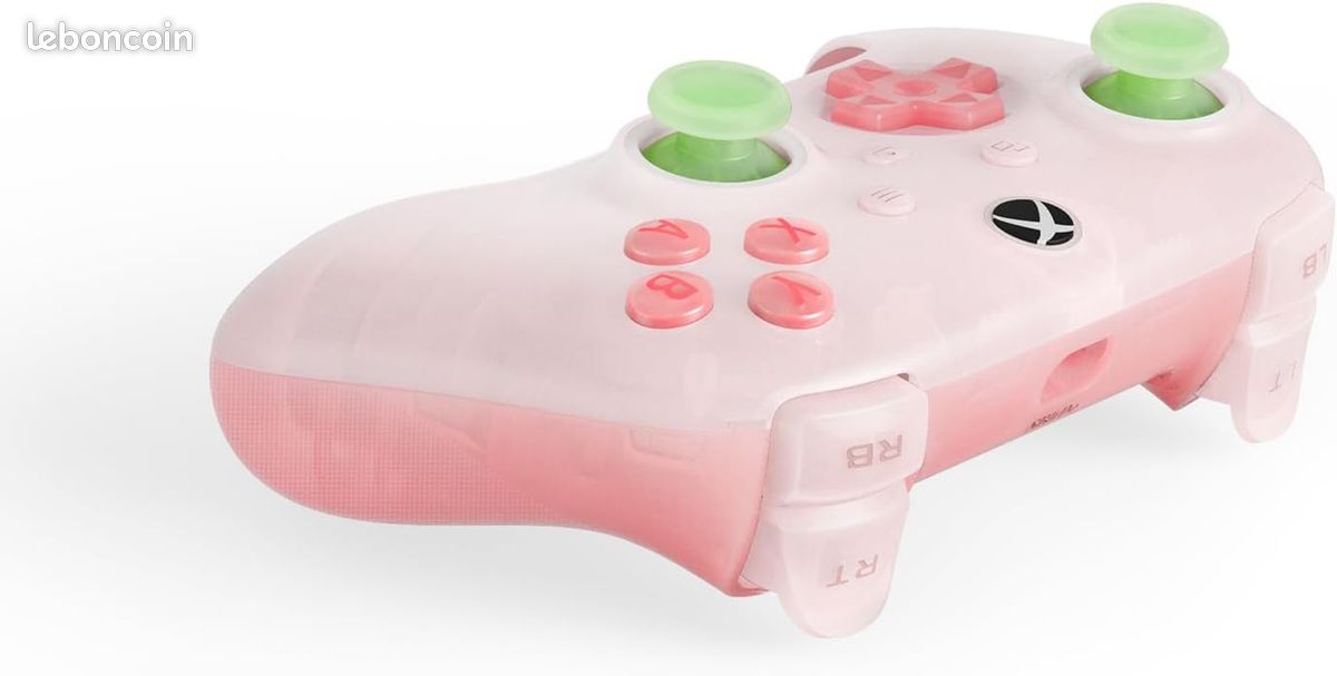 Manette Xbox 360 Sans Fil Officielle Microsoft - Couleur Rose Collector - Occasion