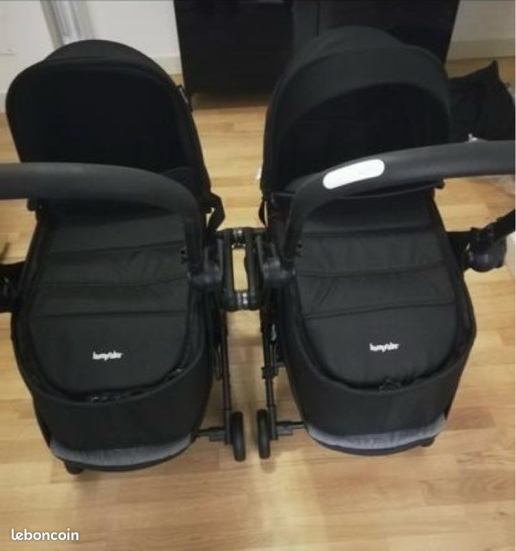 2 poussettes Bumprider Connect 2 noire - idéal pour des Jumeaux /twins (image 2)