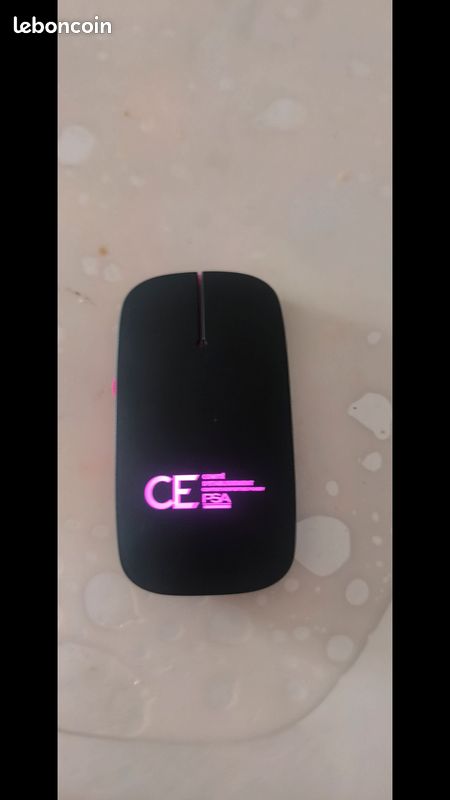 Souris extra plat infrarouge sans fil rechargable pour ordinateur (image 1)
