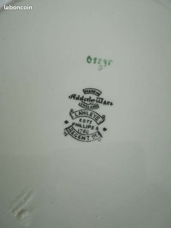 Vintage lot 8 assiettes ceramique anglaise Adderley Lawleys (image 2)