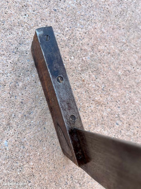 Equerre de menuisier bois/métal - restaurée (image 2)