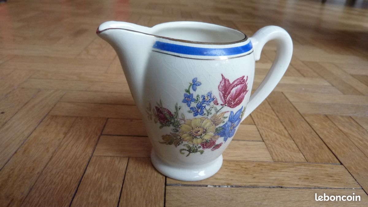 Pot à lait faience Digoin Sarreguemines (image 1)
