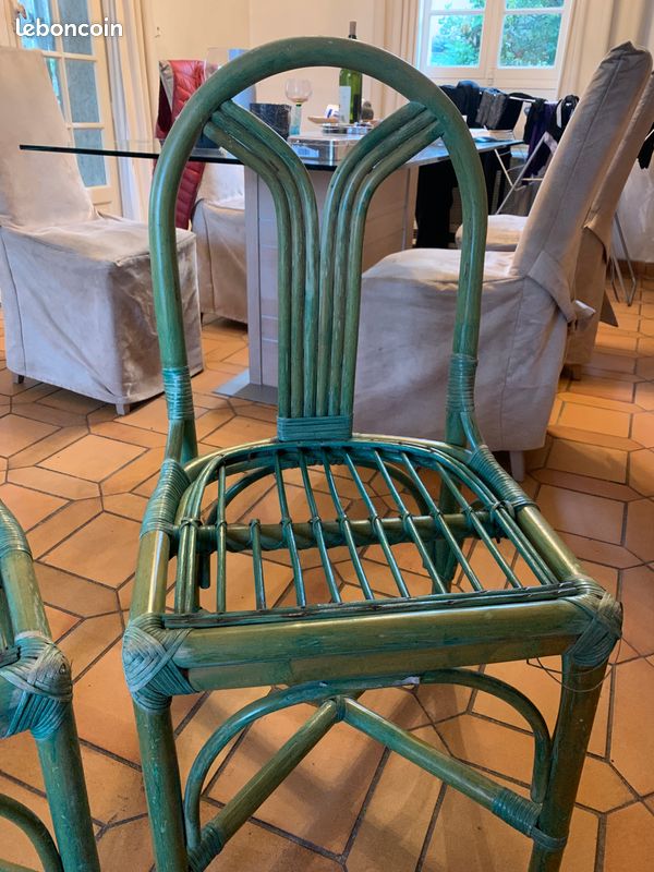 Chaises vertes maugrion (image 2)
