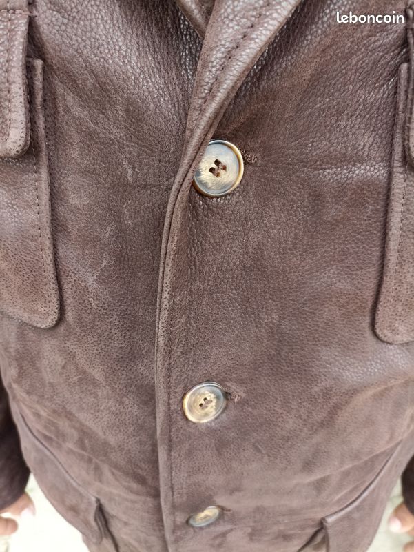 Veste cuir Burton of London homme (image 4)