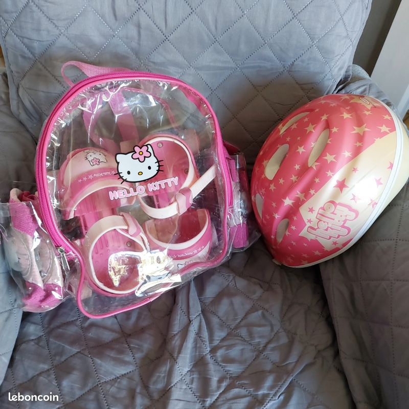 HELLO KITTY 2 Set de Protection et Casque - Dès 3 Ans -D'Arpèje - OHKY004-2 Multicolore