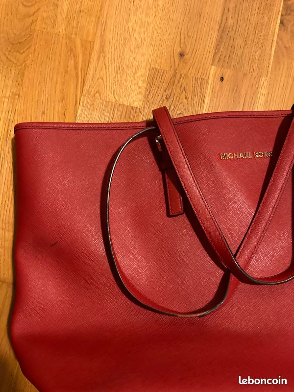 Sac tote Mickael Kors rouge (image 3)