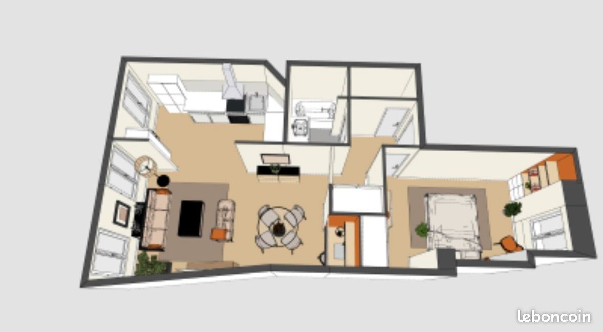 Appartement 2 pièces 45 m² · à Nevers · 45 m² · 560 €