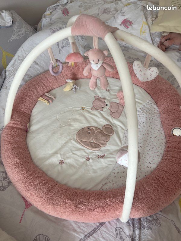Tapis éveil bebe Nattou rose (image 2)