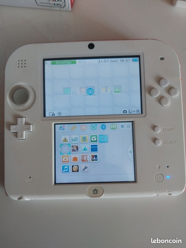 Pack Collector Nintendo 2DS Rouge/Blanc + Pokémon X [CIB] (image 12)