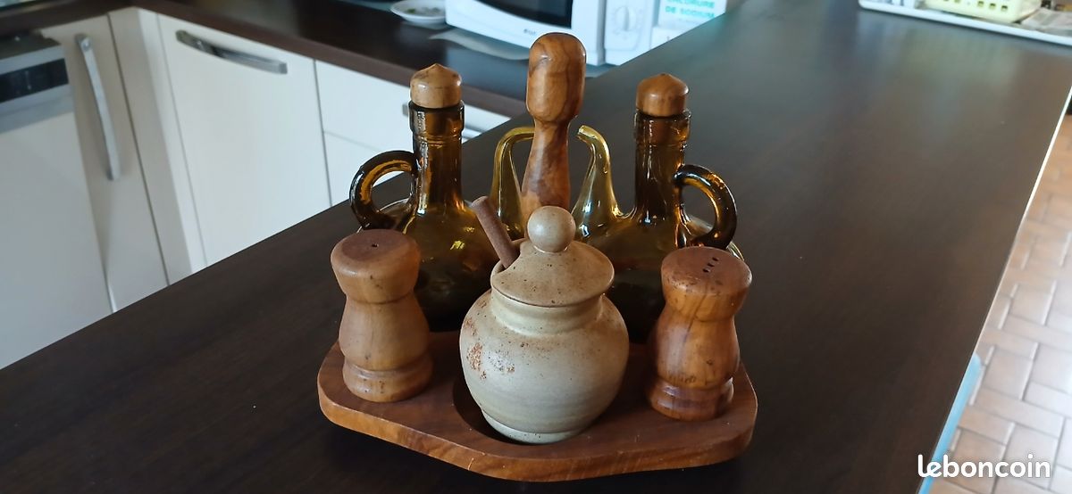 Ensemble pour moutarde, sel et poivre pour la maison pas cher et Ensemble pour moutarde, sel et poivre pour la maison pas cher et