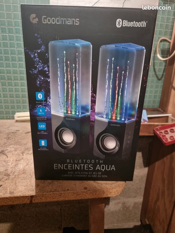 Enceintes aqua Goodmans quasi neuf Photo, audio vidéo