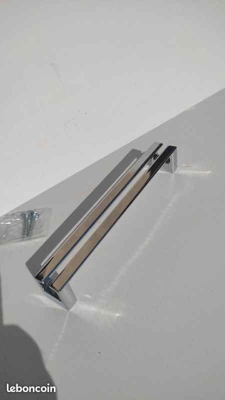 Poignée de meuble acier chromée (image 11)