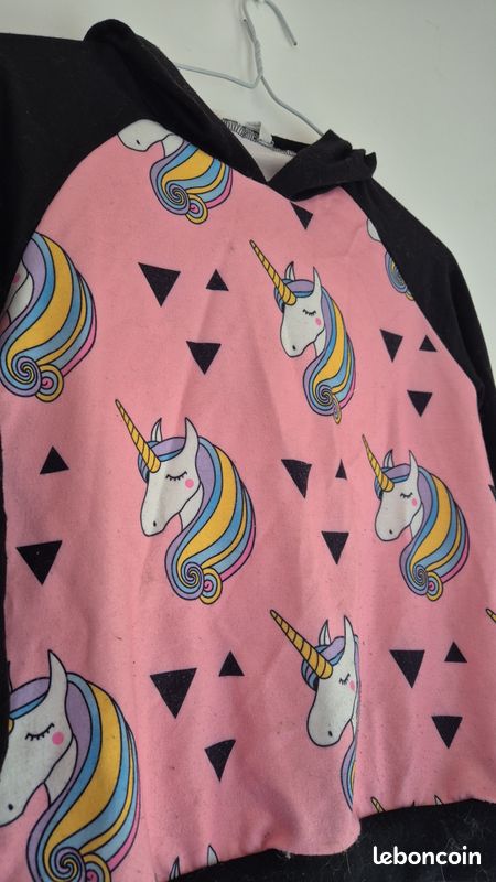 Sweat fille licorne 🌈10 ans shein (image 2)
