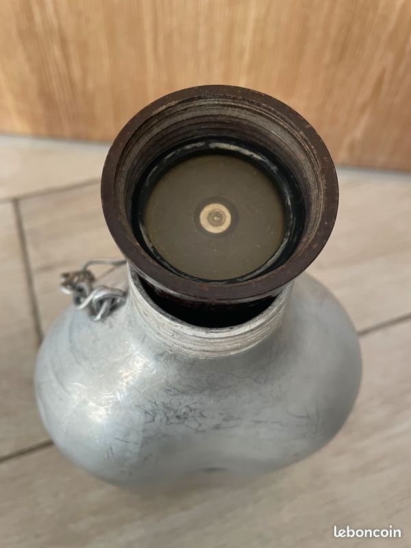 ANCIENNE GOURDE MILITAIRE Armée Française ABL avec Quart 1980/90 EUR 10