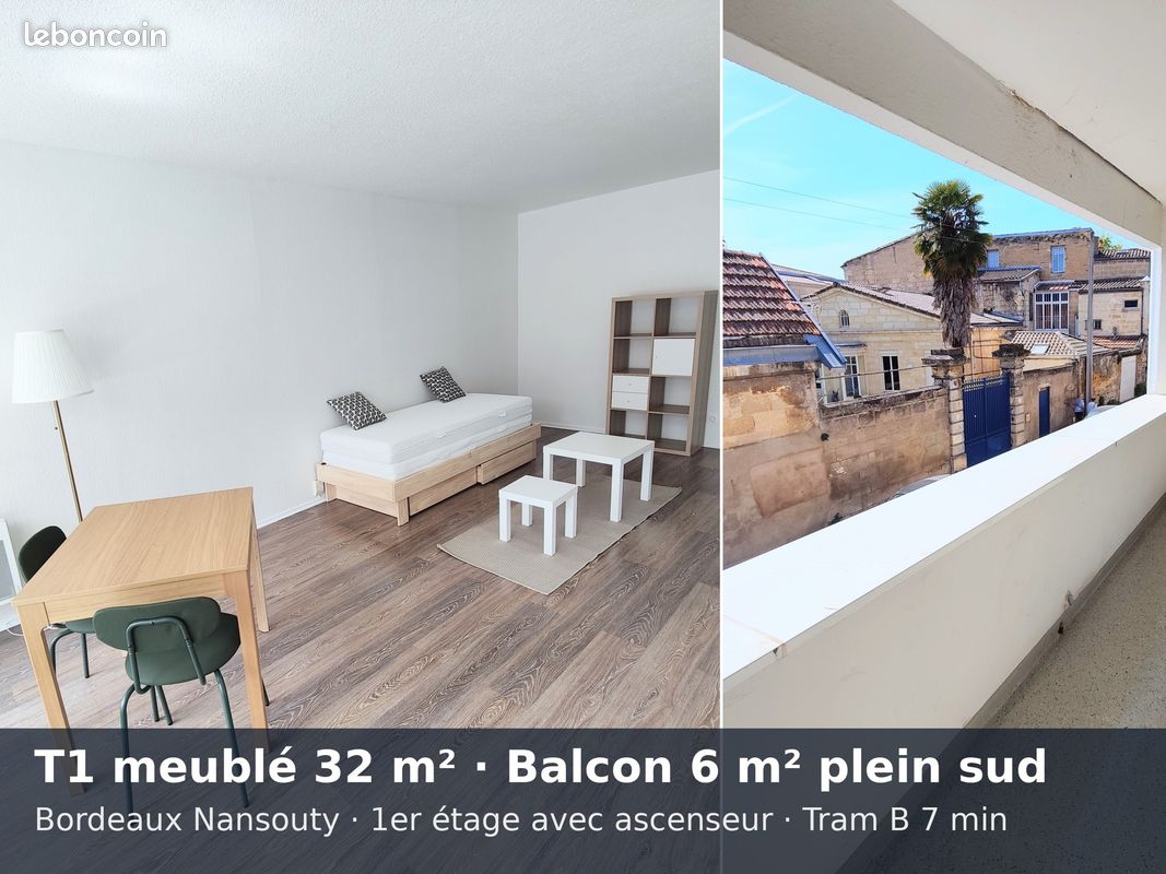 Appartement 1 pièce 32 m² · à Bordeaux · 32 m² · 786 €/mois
