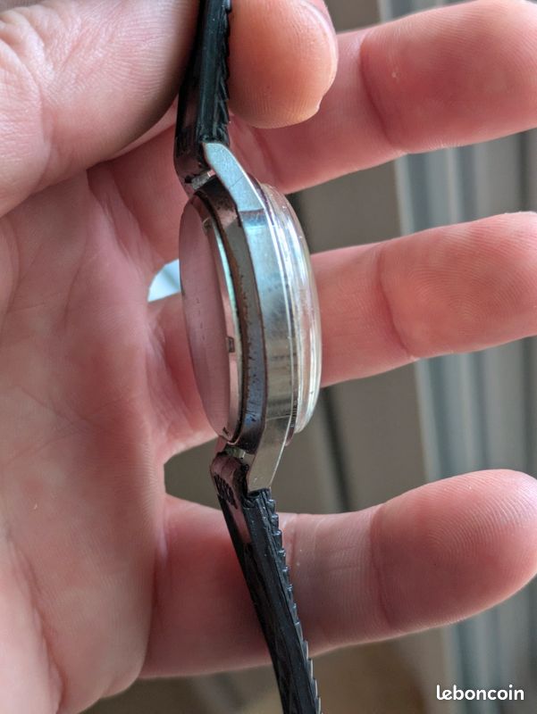 Cadran De Montre LIP Electronic Modèle 184 - Années 1970 - Noir - Neuf Sans étiquette