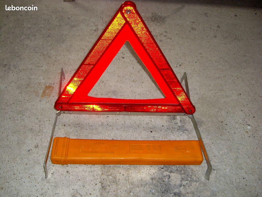 Triangle De Signalisation Pliable Avec Boîte De Rangement - Réfléchissant Pour Sécurité Routière