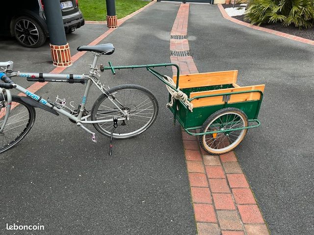 VTT avec remorque (image 1)