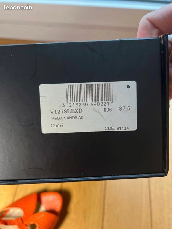 Sandales en cuir Repetto orange - 37,5 (image 7)